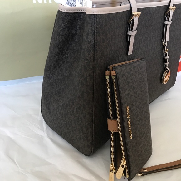 💦🌻mk tote set🌻shoulder bag & wallet/large/brown - Picture 6 of 8